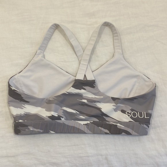 Soul by Soulcycle Brushed Camo Podium Bra size Large - Picture 3 of 7